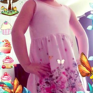 Pink dress with butterflies 🦋